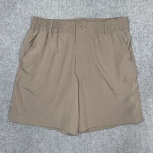 Burlebo Shorts Men M Khaki Everyday Performance Fishing Casual Outdoors Preppy